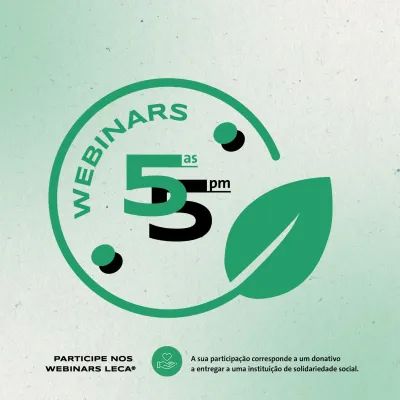 Webinars leca 2026, sustentabilidade em foco