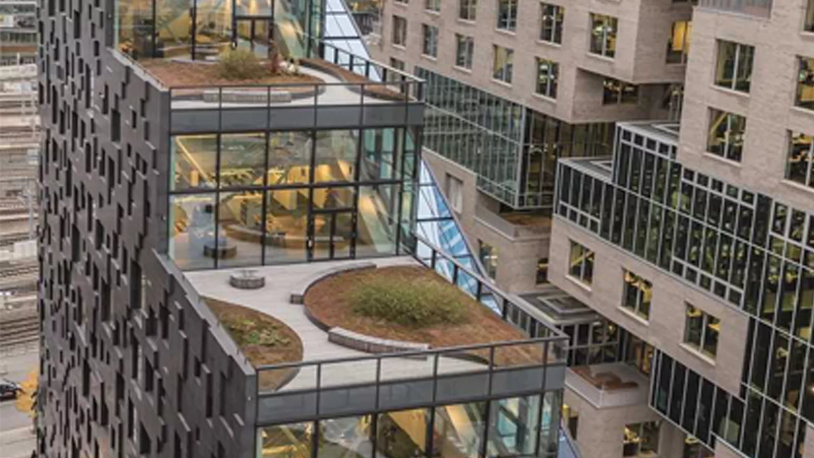 Cobertura ajardinada em Bjørvika, Oslo