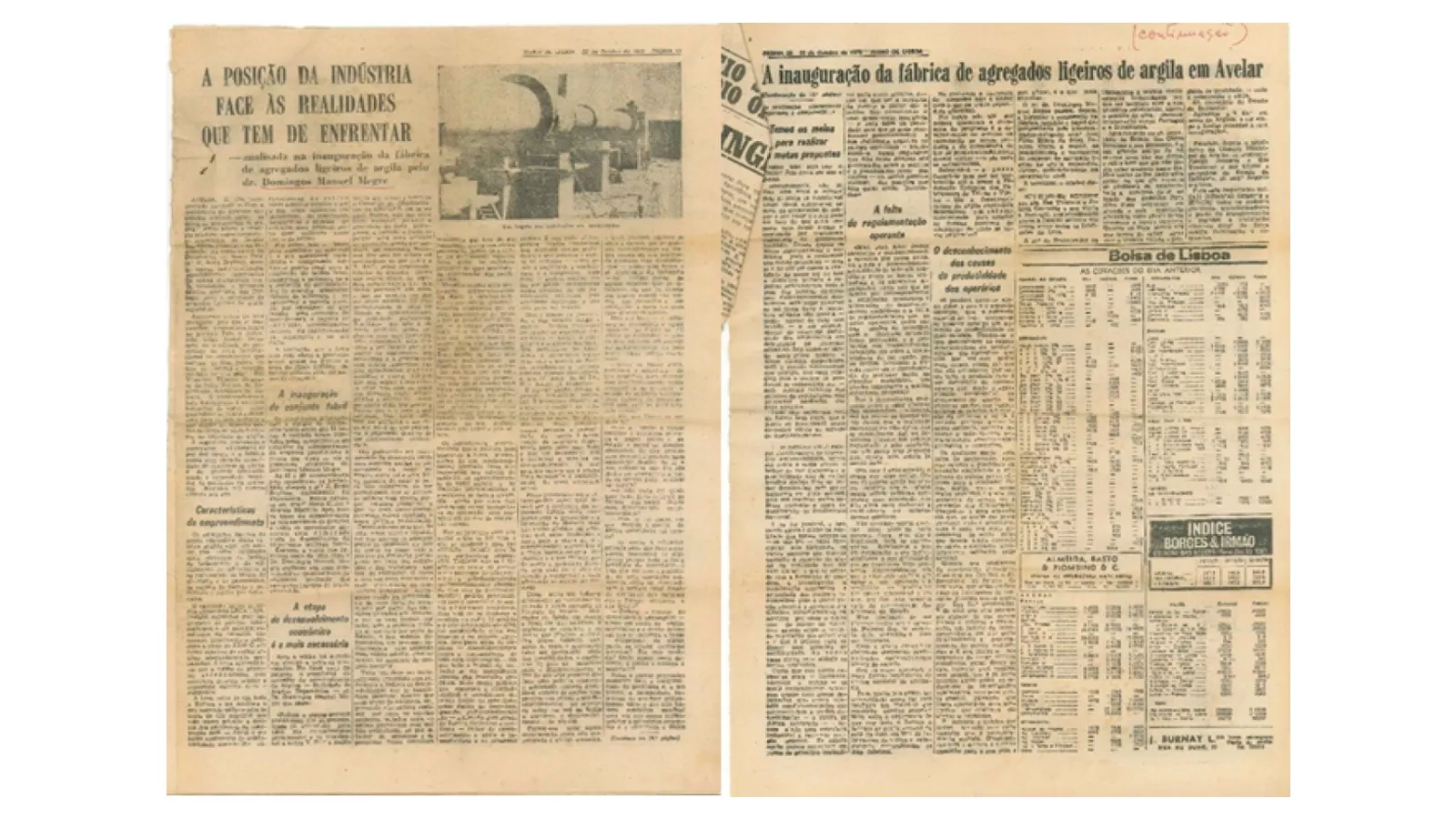 Inauguração da Fábrica em 1970