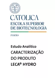 Caracterização do produto Leca® Hydro - Estudo analítico