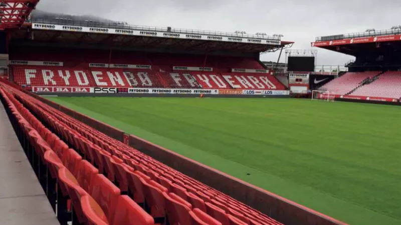 Paredes resistentes ao fogo e duráveis no estádio de futebol do Brann