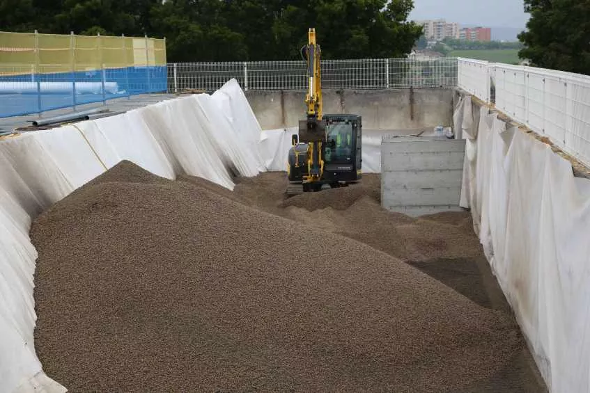 Geo Leca® ajuda a recuperar muro de suporte em zona comercial