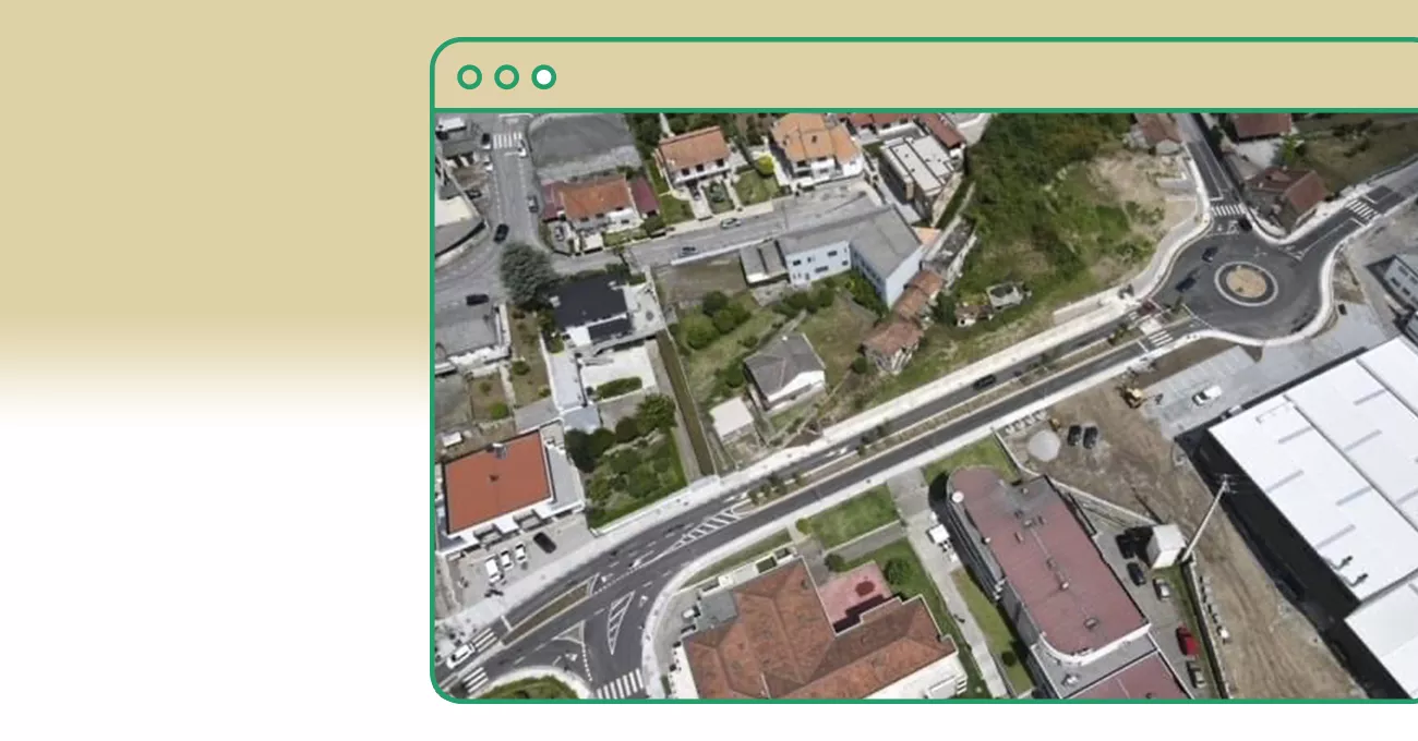 o projeto da biovaleta/ vala drenante, em Guimarães