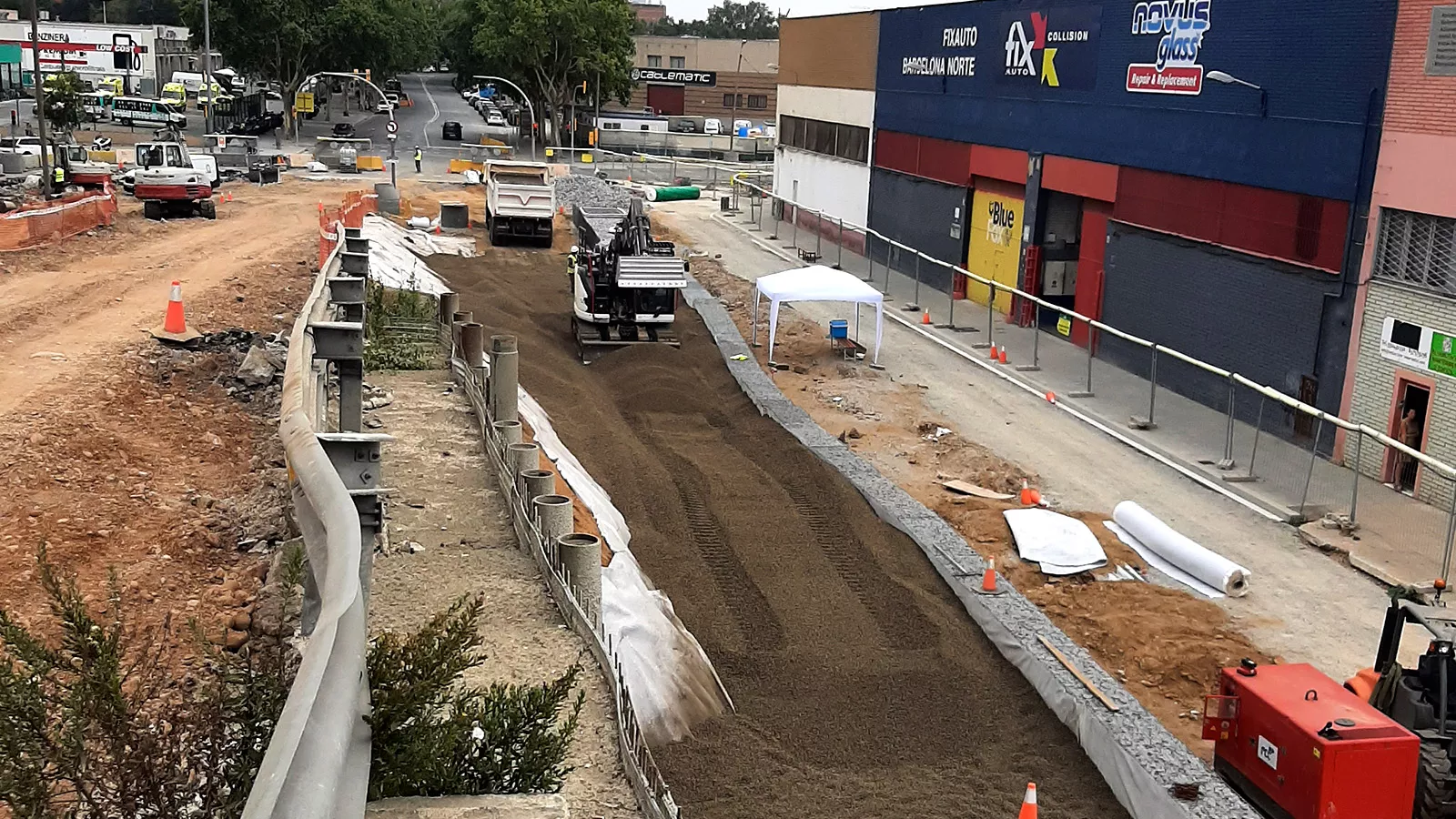 ponte C Santander em Barcelona, aplicacão da argila expandida Leca