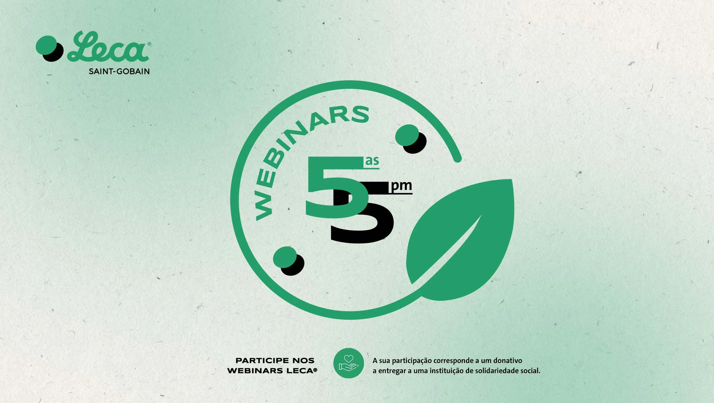 webinars Leca 2026, temporada sustentabilidade