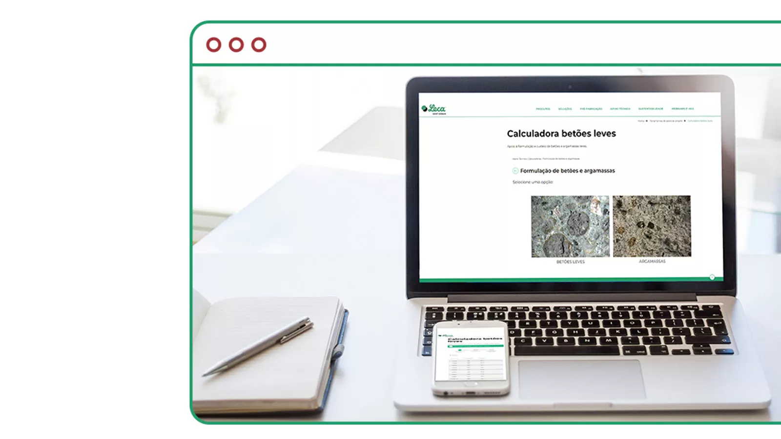 Calculadora betões e argamassas leves: apoio à formulação e custeio